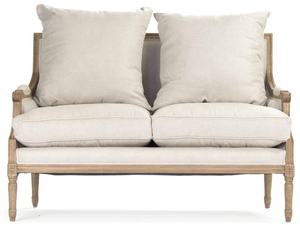 Trang trại phong cách mỹ hiện đại và tối giản đồ nội thất phòng khách gỗ rắn ghế lanh tự nhiên và một nử<span class=keywords><strong>a</strong></span> - Product Image 4