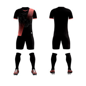 Venta al por mayor del equipo del club de fútbol de encargo desgaste conjunto bordado fútbol Kit parche sublimado camiseta de fútbol para los hombres - Product Image 3
