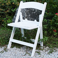 Chaise pliante en résine pour enfants Wimbledon de haute qualité pour événements de mariage, de banquet et de fête en plein air, avec verrou de sécurité