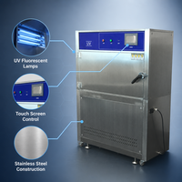 Cámara de Prueba de Envejecimiento UV, Máquina de Prueba de Envejecimiento Acelerado con Lámparas Fluorescentes UVA 340 y Pantalla Táctil