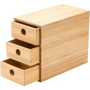 Wooden <b>Storage</b> <b>Box</b> Solid Wood Rectangle Desktop Organizer With <b>Drawers</b> For Office Home Use - Product Image 5