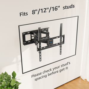 Soporte de montaje en pared para <span class=keywords><strong>TV</strong></span> MOUNTUP Full Motion de 32-65 pulgadas hasta 100 LBS Soporte de madera y metal resistente con función giratoria - Product Image 6