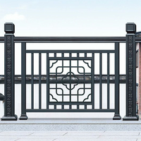 Clôtures modernes en alliage d'aluminium et panneaux décoratifs de jardin pour hôtels - Faciles à assembler, écologiques