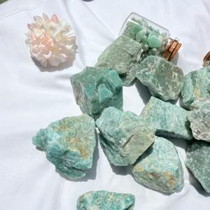 Piedra Natural de Amazonita en Bruto de Alta Calidad al por Mayor, Cristal Curativo, Gema en Bruto para Decoración del Hogar y Regalos de Navidad - Product Image 3