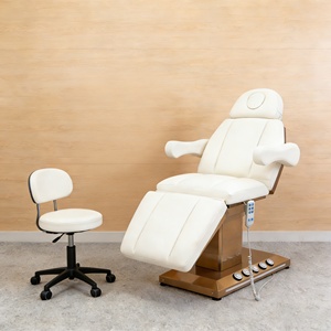 Mesa <span class=keywords><strong>de</strong></span> Masaje Estética <span class=keywords><strong>de</strong></span> Lujo Dorada, Ajustable, para Salón, <span class=keywords><strong>Spa</strong></span>, Tratamientos, Eléctrica, para Masajes Faciales, Cosméticos y Belleza - Product Image 2