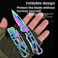 Couteau pliant en acier inoxydable compact capable aventure en plein air chasse industrielle survie Camping tactique OEM