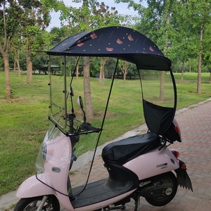 Abri <span class=keywords><strong>pour</strong></span> vélo électrique robuste, imperméable, <span class=keywords><strong>protection</strong></span> UV, pliable, housse de <span class=keywords><strong>pluie</strong></span> <span class=keywords><strong>pour</strong></span> scooter électrique <span class=keywords><strong>pour</strong></span> la conduite en extérieur - Product Image 6