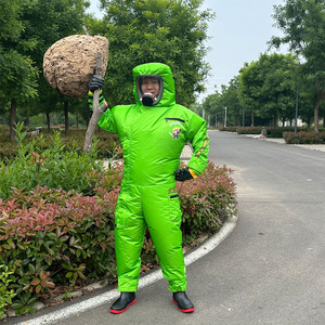 Conjunto Completo de Traje Transpirable, Resistente a Pinchazos y a las Picaduras de Avispones, Materiales de Poliéster y PVC para Protección en la Captura de Abejas en Exteriores - Product Image 2