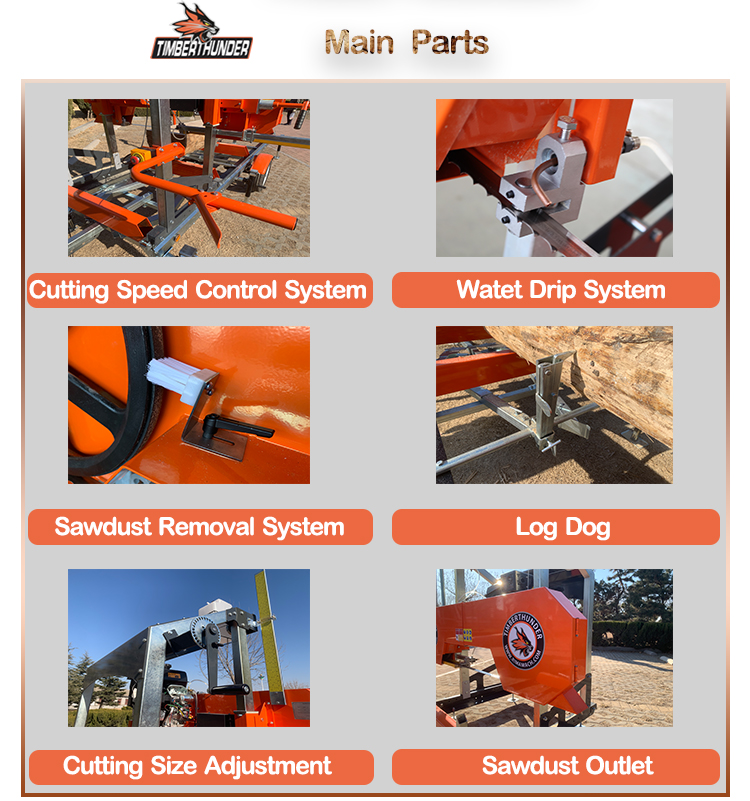 2022 Hot sale Forestry Machinery Tree Saw Machine Wood Cutting Machine Band Saw Sawmill with TUV CE