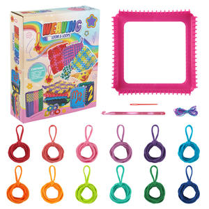 Ragazze fatte a mano creative magliaie fai da te tessuto portafoglio fascia per capelli bracciale per bambini set di giocattoli educativi - Product Image 4
