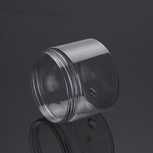 <b>Plastic</b> <b>Jar</b> 350ml Wide Mouth Cylinder PET Cosmetic Packaging With Aluminum Cap - Product Image 2