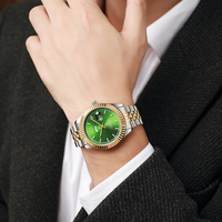 Reloj de pulsera de acero inoxidable para hombre, con logotipo personalizado, de lujo, al por mayor, fabricado por un fabricante, reloj de cuarzo personalizado
