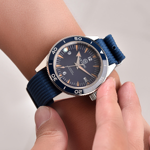 JUELONG Hochwertiges Ridge Woven Nylon-Uhrenarmband 18mm 20mm 22mm gerippte Uhrenarmbänder - Product Image 6