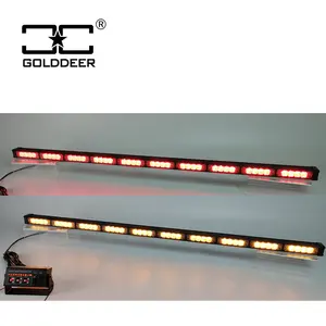 Barra de luz LED direccional, luces estroboscópicas de emergencia, asesor de tráfico, 48 pulgadas, doble color, SL245
