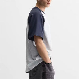 เสื้อยืดลำลองผู้ชายสไตล์ซัมเมอร์ ผ้าฝ้าย 100% รับสกรีนโลโก้ เสื้อยืดระบายอากาศดีเยี่ยม เย็บตะเข็บตัดกัน - Product Image 3