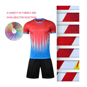 Herren Großhandel Fußball Trikots Kunden spezifische hochwertige Fußball Trikots Sets Unisex Fußball Trikots - Product Image 4