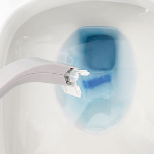 קיר-רכוב זמין חד פעמי אפור ולבן מברשת עם wand ניקוי פתרון ניקוי מברשות עבור חדר אמבטיה - Product Image 4