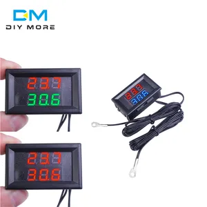 Mini DC4-28V Digital LED Thermometer Sensor Hygrometer Gauge Refrigerator Aquarium Monitoring Display Humidity Detector