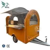 Chariot de restauration rapide multifonctionnel mobile, camion de cuisine remorquable efficace