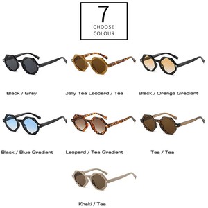 Logo Custom 2026 Vintage Men Women <b>Small</b> <b>Frame</b> Rivets Sun Glasses UV400 Jelly Color Polygon <b>Sunglasses</b> - Product Image 6