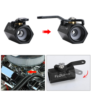 AN6 6AN Aluminum <strong>Inline</strong> <strong>Fuel</strong> <strong>Filter</strong> Shut Off Valve Cut Off W/ Cable Lever Black 1Pcs PQY-FSV06 - Product Image 6
