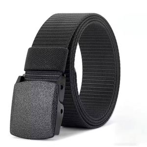Wholesale Men's Fashionable Weave Comfortable Polyester Fabric <b>Belt</b> Steel Buckle Vintage Fashion Casual Outdoor Tactical Hunting - Product Image 5