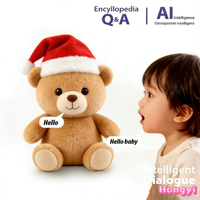 Hongyi OEM Giocattoli di Peluche AI con Chat GPT, Bot Vocale AI, Bambola di Peluche con Dialogo Intelligente, Giocattolo Chatbot AI Multilingue per Bambini