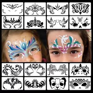 แม่พิมพ์ภาพวาดกราฟฟิตีสำหรับเด็กแบบทำมือพร้อมลายฉลุแม่พิมพ์ศิลปะร่างกายสำหรับเด็ก - Product Image 2