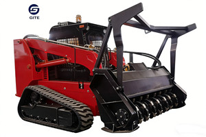 Broyeur à fléaux pour mini-chargeuse, attache pour mini-excavatrice et tondeuse à gazon avec moteur GITE GM60, matériel de construction - Product Image 2
