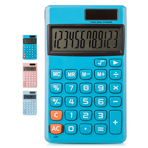Calculadora Solar Electrónica de Bolsillo LCD con Función de Calendario, Diseño Chino Colorido, de Plástico, para Uso Escolar, con Batería - Product Image 1