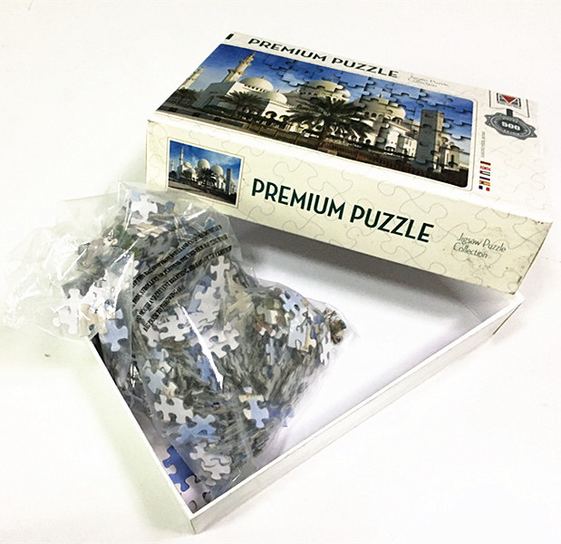 Оптовая продажа рекламы логотип пользовательские печатные головоломки пользовательские высечки головоломки