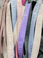 Nouveau design de silicone, imprimé en couleur, logo plat en relief, large bande élastique personnalisée en sangle, ceinture de sous-vêtements, couture de vêtements
