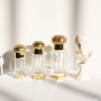 Botol Parfum Mini Arab dan Kotak Hadiah Kosong dengan Cetak UV Logo Kustom Bentuk Oktagon untuk Kemasan Minyak Atar Esensial 1ml 3ml 6ml 12ml