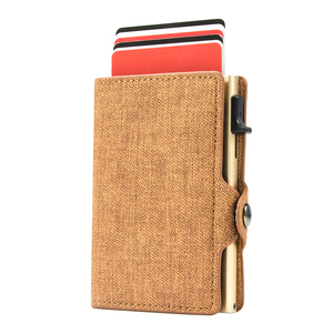 CASEKEY 2024 Custom <b>RFID</b> <b>Blocking</b> Ultra Slim Pop up Cardholder Billeteras Minimalista Portacarte in Alluminio Auto Eject <b>Wallet</b> - Product Image 1