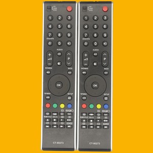 Télécommande IR Crystal Pearl Tianhong CT-90273 pour téléviseur Toshiba, noire, code fixe, portée 10m - Product Image 1