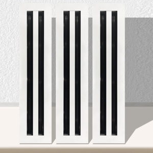 Diffuseur d'air linéaire à fentes, <span class=keywords><strong>grille</strong></span> <span class=keywords><strong>de</strong></span> <span class=keywords><strong>ventilation</strong></span> noire et blanche - Product Image 2