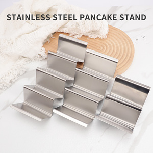 Soporte de Taco de acero inoxidable, estante de metal para 3 <span class=keywords><strong>tacos</strong></span>, técnica de grabado de camping sostenible, utensilios de cocina - Product Image 2