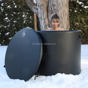 Portable Durable Freestanding Cold Therapy Training Tub Inflatable Drop stitch Ice Bath Barrel Cold Plunge Tub for 1Person