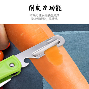 มีดพับสแตนเลส ใบมีด 6.5 ซม. ที่ปอกผลไม้แบบทนทาน ใช้ในครัวกลางแจ้ง - Product Image 4