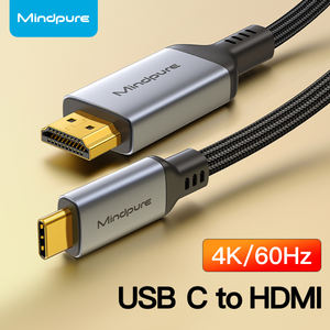 Cable <span class=keywords><strong>Convertidor</strong></span> Mindpure Tipo-C a [Insert Type Here], 4K 60Hz, Conectores Chapados en Oro, Revestimiento de PVC, para Conectar Teléfono a TV/Monitor - Product Image 3