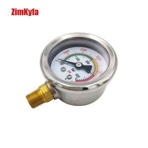 Manómetro de Aire de Doble Rango Zimakyfa con Medidor de Presión de 400 bar/6000 psi, Rosca 1/8NPT, OEM para Estaciones de Servicio y Pulidoras - Product Image 4