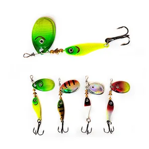 MISTER LURE High Quality 9g 15g OEM Metal Spoon Lure Trolling With Spinner Blade Spinner Bait Fishing Lure