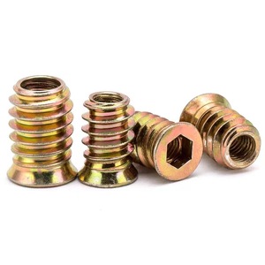 Hex Socket Countersunk Head Nuts M6 M8 M10 Zinc Plated Steel Furniture Screw Connectors For Wood Construction Industry - Product Image 3