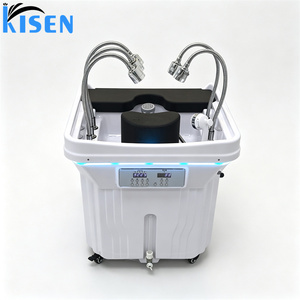 Kisen <b>Portable</b> Head Spa Bed with Water Circulation Waterfall Shower Multi-functional Salon Hair Washing Basin for Hair Treatment - Product Image 4