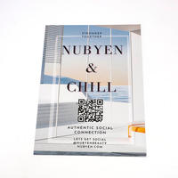 Brochure publicitaire en papier d'art de taille personnalisée