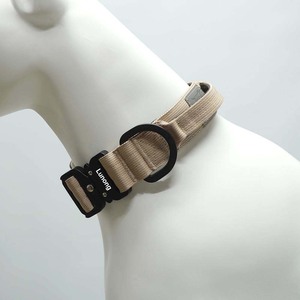 Collier pour chien professionnel réglable et rembourré avec rubans – Boucle à dégagement rapide en nylon robuste, design moderne – Équipement d'entraînement pour animaux de compagnie LUNONG - Product Image 4
