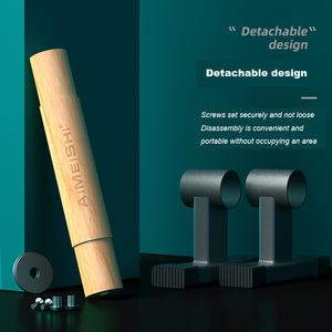 Support push-up en bois maison <span class=keywords><strong>russe</strong></span> support de levage en bois massif entraîneur entraînement poitrine Muscle équipement de Fitness support d'entraînement - Product Image 4
