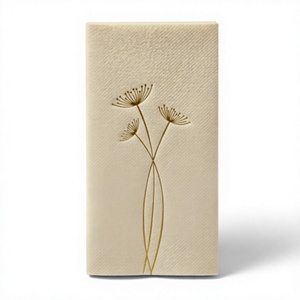 Serviettes d'invités jetables 1 pli effet lin avec logo personnalisé, douces et absorbantes, pour hôtels, restaurants, salles de bain, mariages, événements en gros - Product Image 1