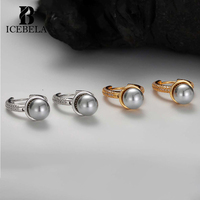 Style minimaliste S925 Sterling Silver Trendy Ultra-brillant Zircon Géométrique Gris Shell Pearl Hoop Boucles d'oreilles pour les femmes