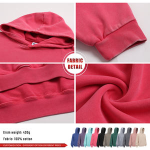 Sudadera con Capucha Vintage de Algodón 100% de 430G, Estilo Americano, Casual, para Hombre, Lavada, para Invierno - Product Image 6